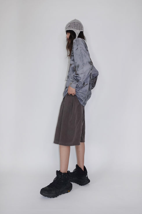 【RESTOCK】MISAKI USHIOZU × Cycle IRON RUST-DYEING LONG SLEEVE TEE -GRAYISH PURPLE-